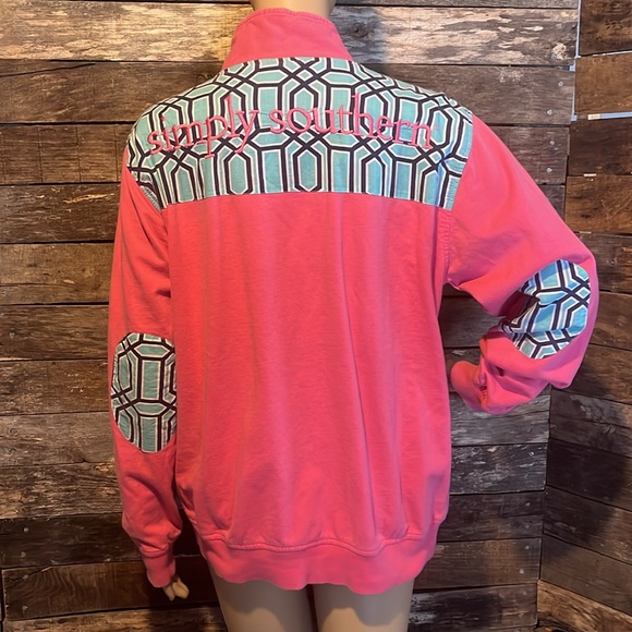 ๐ฐBOGO FREE Simply Southern Quarter Zip Pullover Sweatshirt Top - Picture 7 of 7